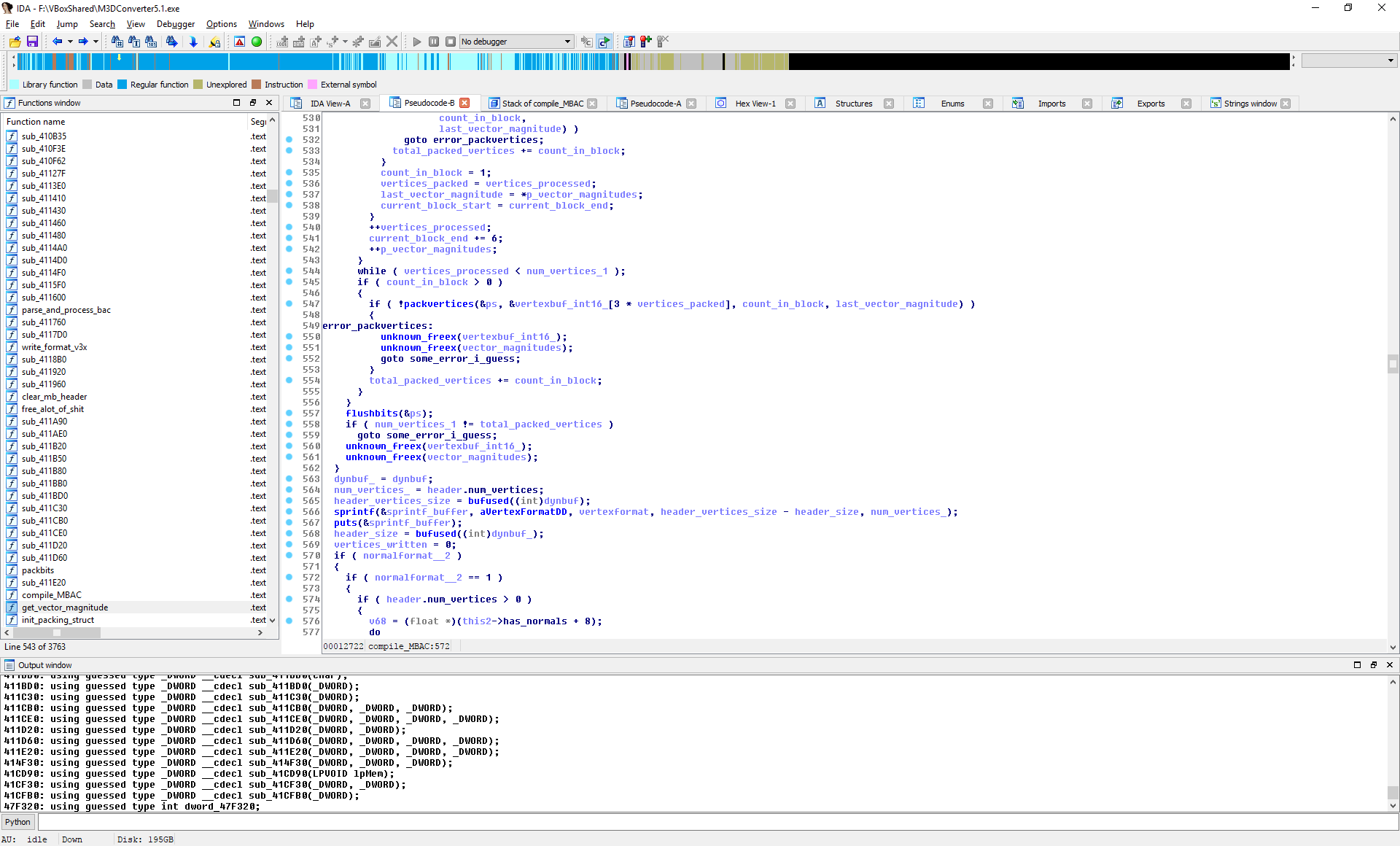 M3DConverter from the SDK, as decompiled by IDA